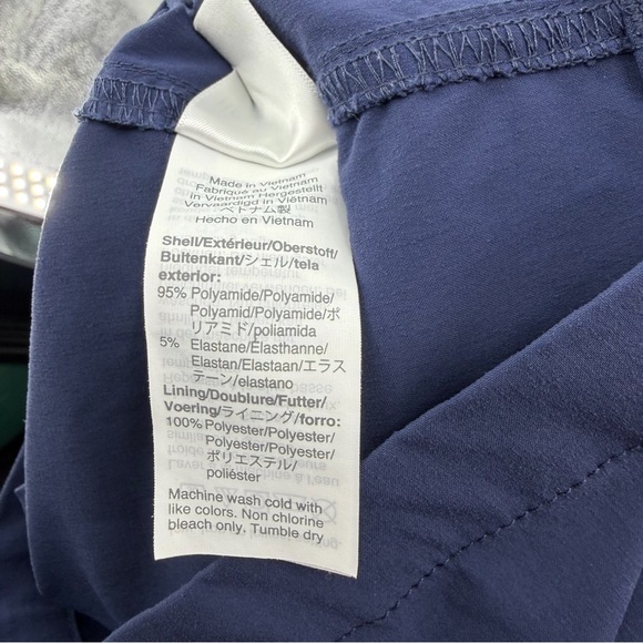 J. Crew Navy Blue Hybrid Swim Trunks Shorts sz 30 7" Inseam J0057 - Picture 7 of 8